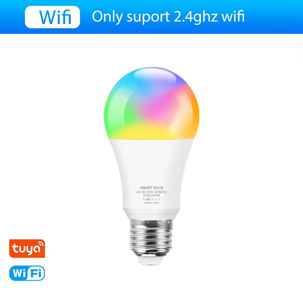 Smart WiFi LED Bulbs RGB - Alexa & Google Home - E27 Dimmable - ANMARKET