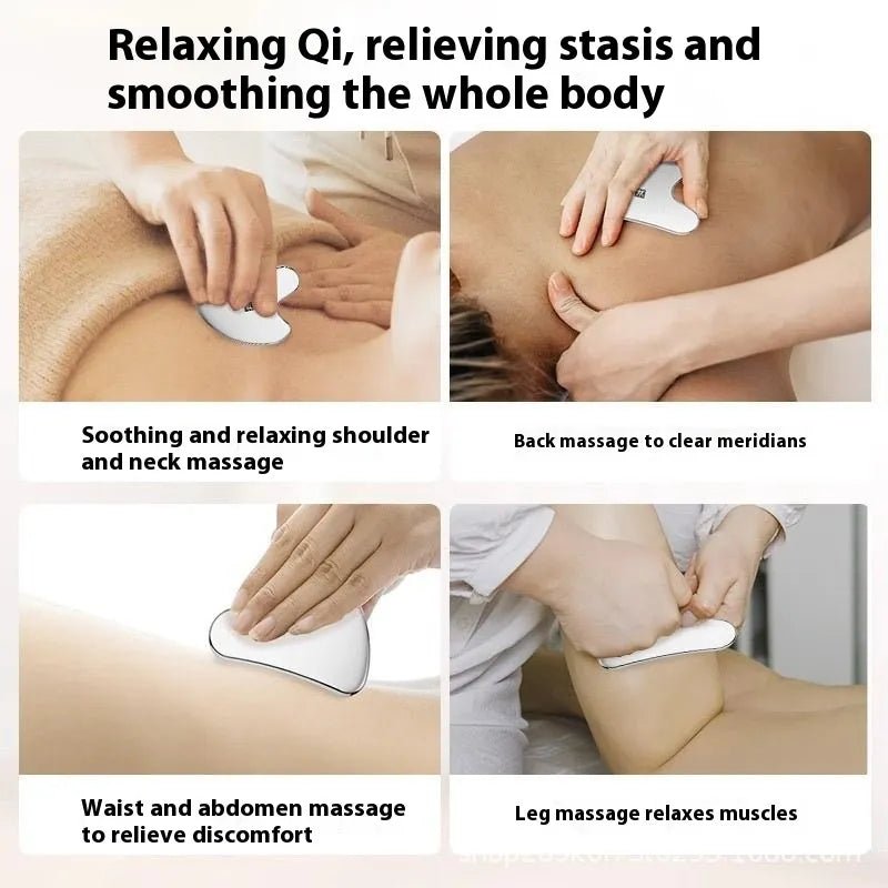 Heart - Shaped Stainless Steel Gua Sha - Facial Massage Tool for Skincare - ANMARKET