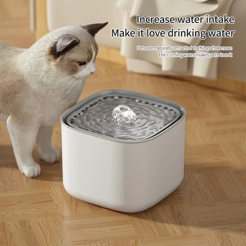 3L Cat Water Fountain Auto Recirculate Filter Large Capacity Filtring Cat Water Drinker USB Electric Mute Cats Water Dispenser - ANMARKET