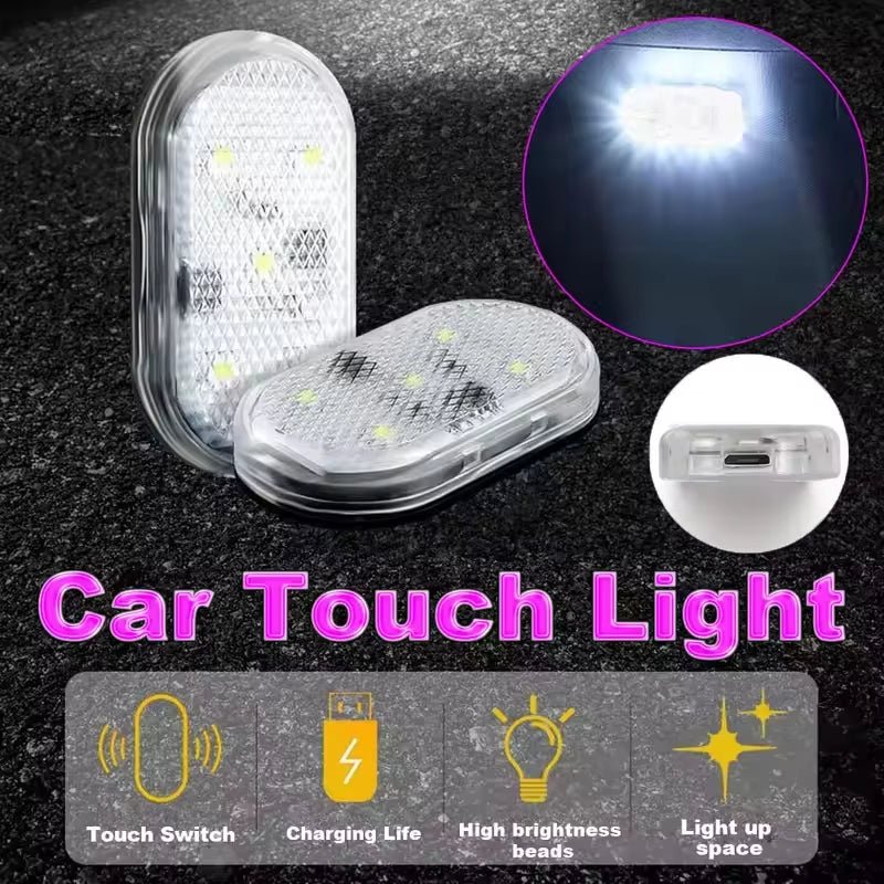 Car LED Interior Light USB Magnetic Touch - Rechargeable Reading Lamp - ANMARKET