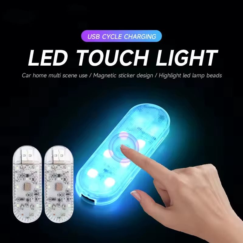 Car LED Interior Light USB Magnetic Touch - Rechargeable Reading Lamp - ANMARKET