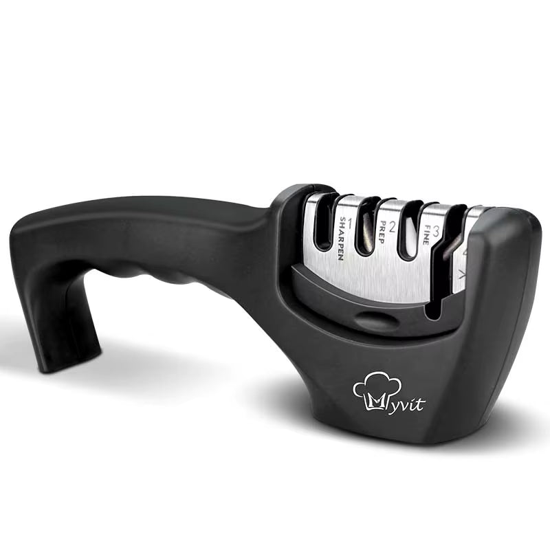 Professional Knife Sharpener 4 - Stage Diamond - Kitchen Chef Tool - ANMARKET