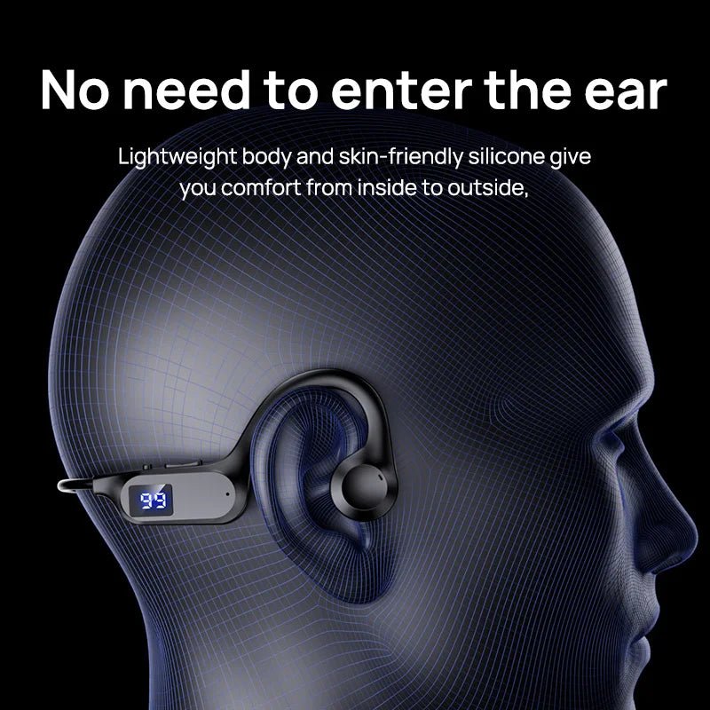 Bone Conduction Headphones Bluetooth 5.3 Wireless - Open Ear Sports Headset Waterproof - ANMARKET