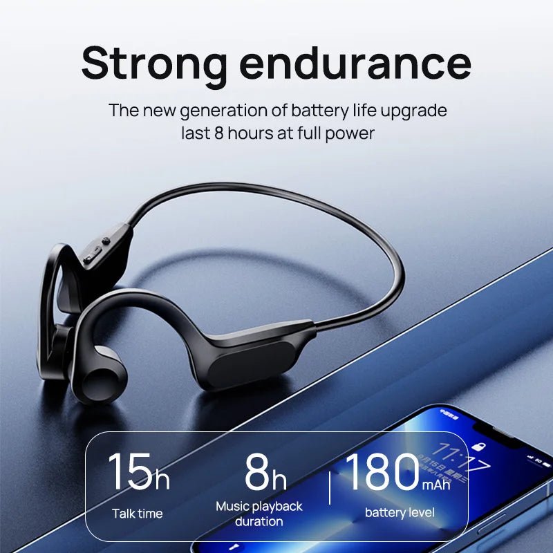 Bone Conduction Headphones Bluetooth 5.3 Wireless - Open Ear Sports Headset Waterproof - ANMARKET