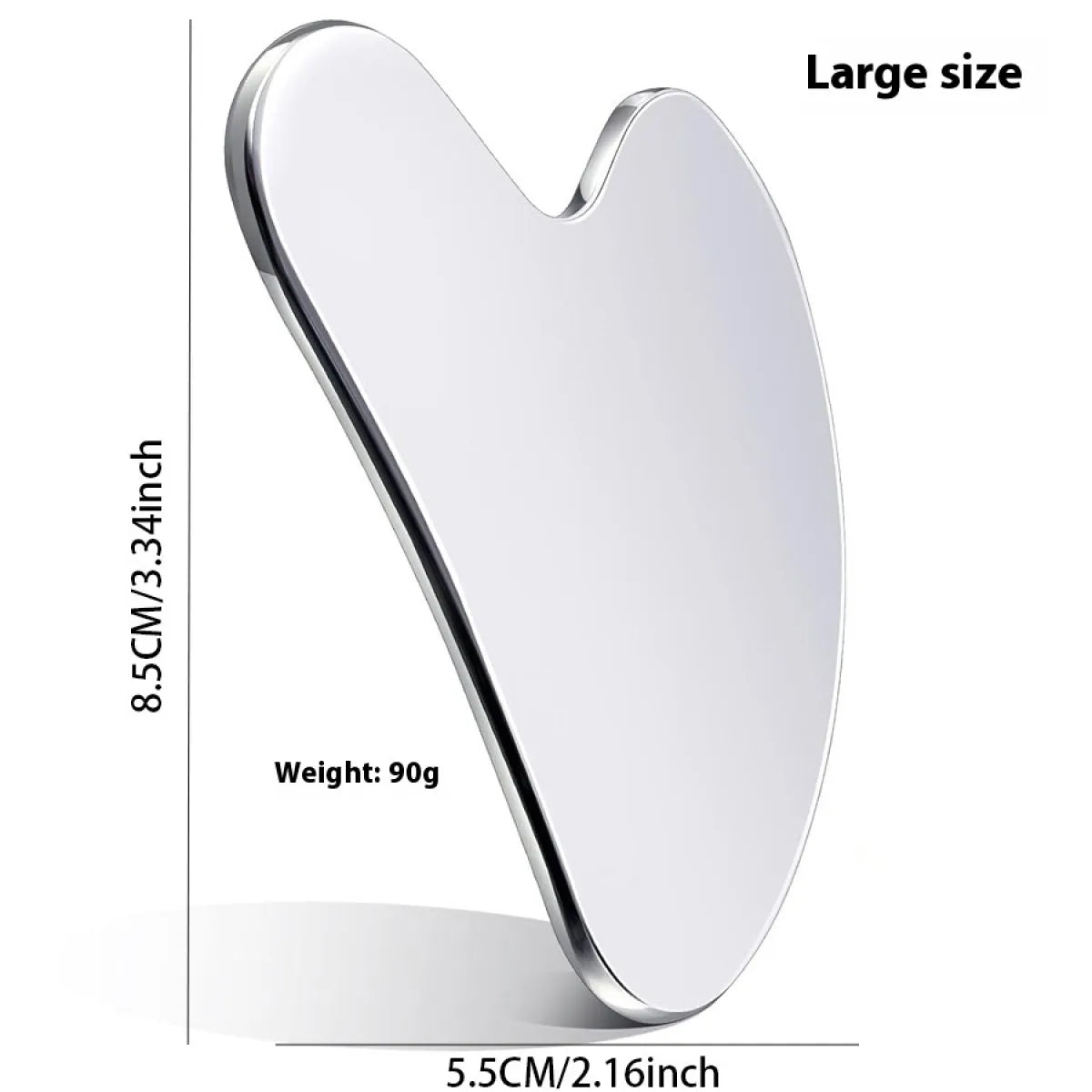 Heart - Shaped Stainless Steel Gua Sha - Facial Massage Tool for Skincare - ANMARKET