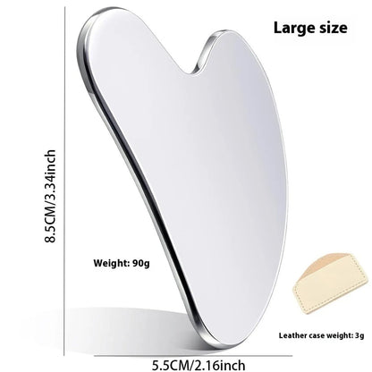 Heart - Shaped Stainless Steel Gua Sha - Facial Massage Tool for Skincare - ANMARKET
