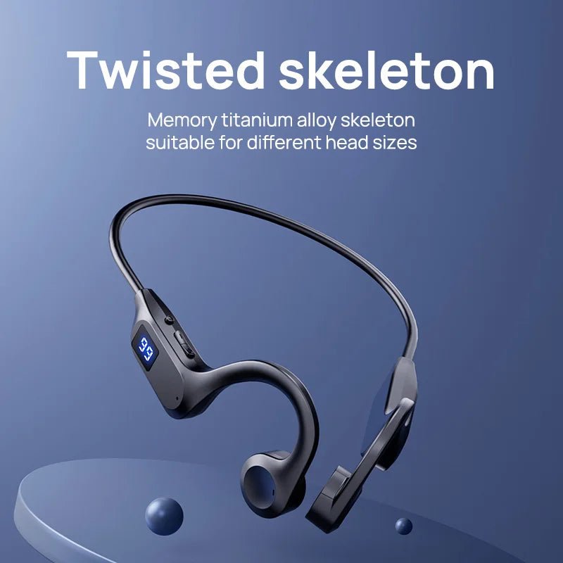 Bone Conduction Headphones Bluetooth 5.3 Wireless - Open Ear Sports Headset Waterproof - ANMARKET