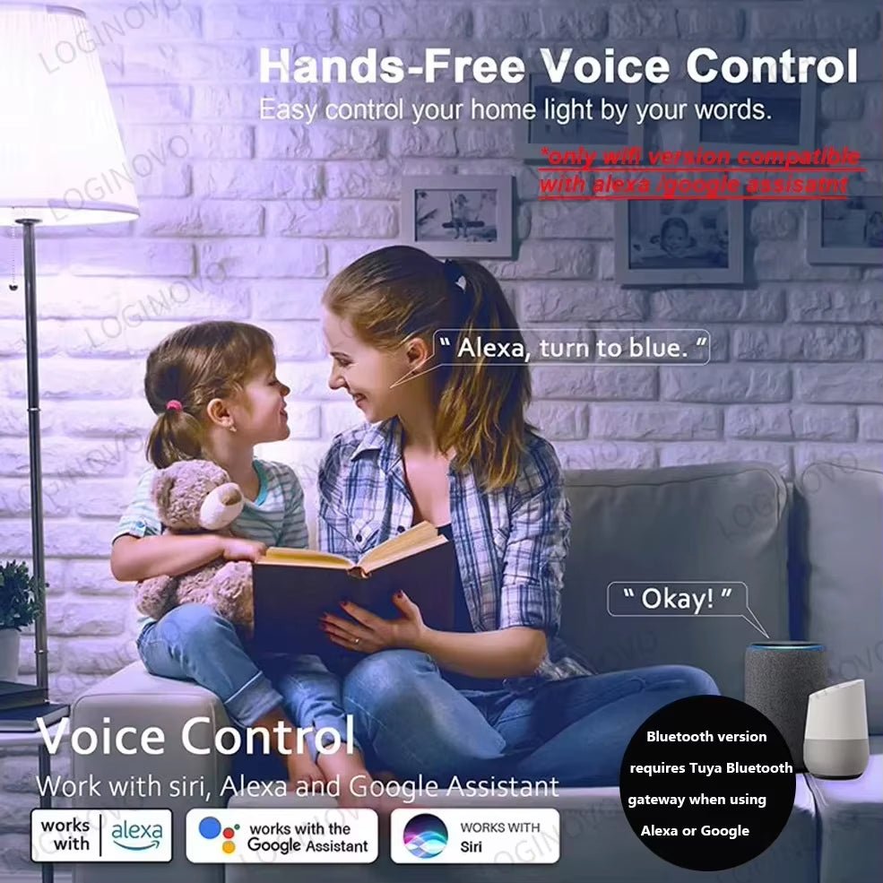 Smart WiFi LED Bulbs RGB - Alexa & Google Home - E27 Dimmable - ANMARKET