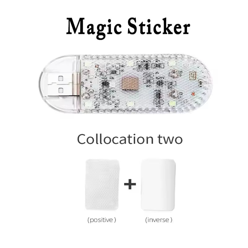 Car LED Interior Light USB Magnetic Touch - Rechargeable Reading Lamp - ANMARKET