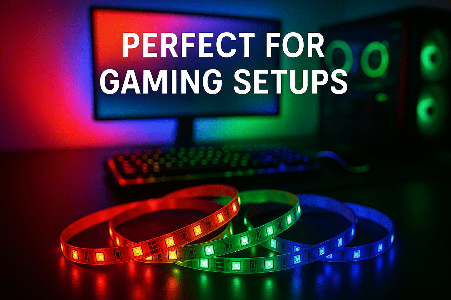 Tiras LED RGB Inteligentes 5M - Control WiFi y App con 16 Millones de Colores - ANMARKET