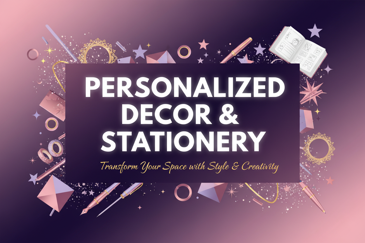 Personalized Decor & Stationery Banner