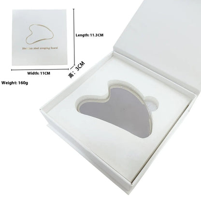 Heart - Shaped Stainless Steel Gua Sha - Facial Massage Tool for Skincare - ANMARKET